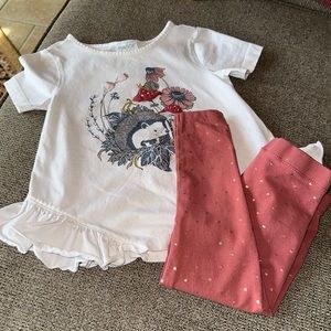 Maggie & Zoe Girls Two Piece Pant Set Size 12-18M